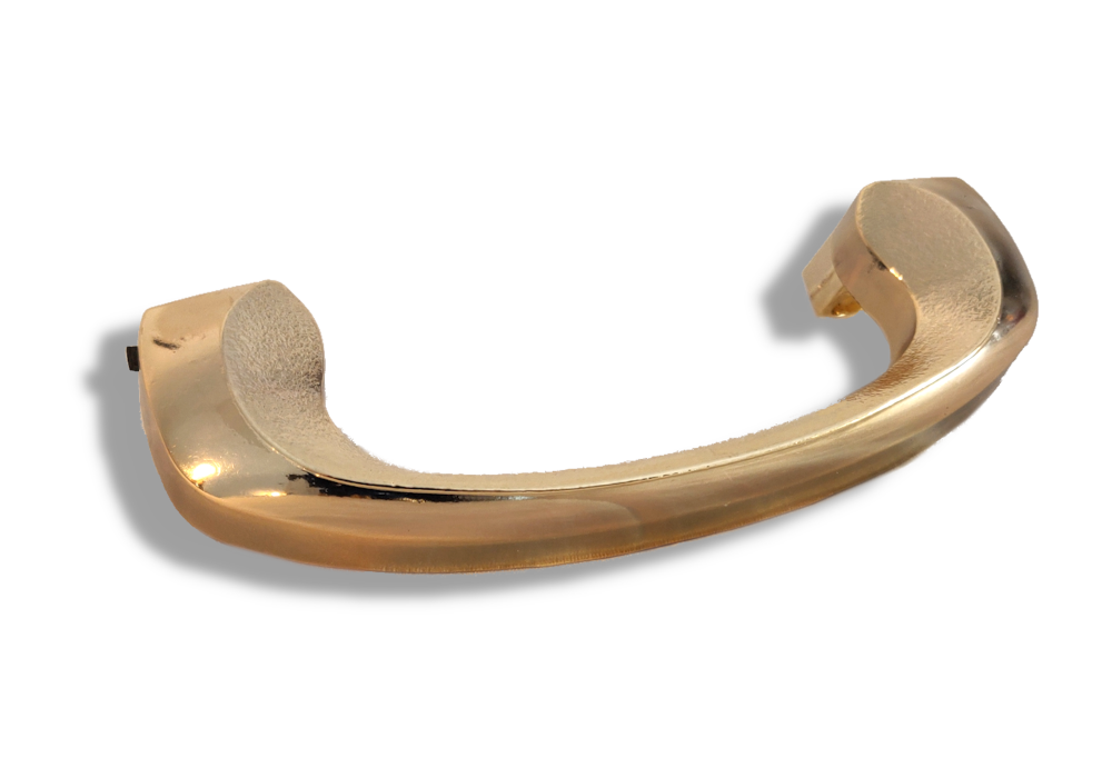 brass plated handle ovale in zinc alloy