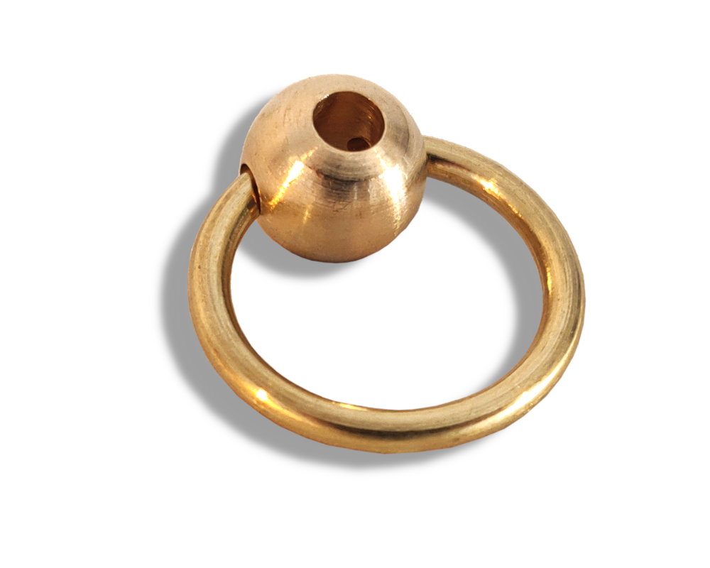 brass coffin ring for flowers